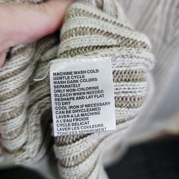 Tommy Bahama Cream Patterned Cotton Quarter Zip Knit Pullover Sweater Size XXL - Picture 8 of 9